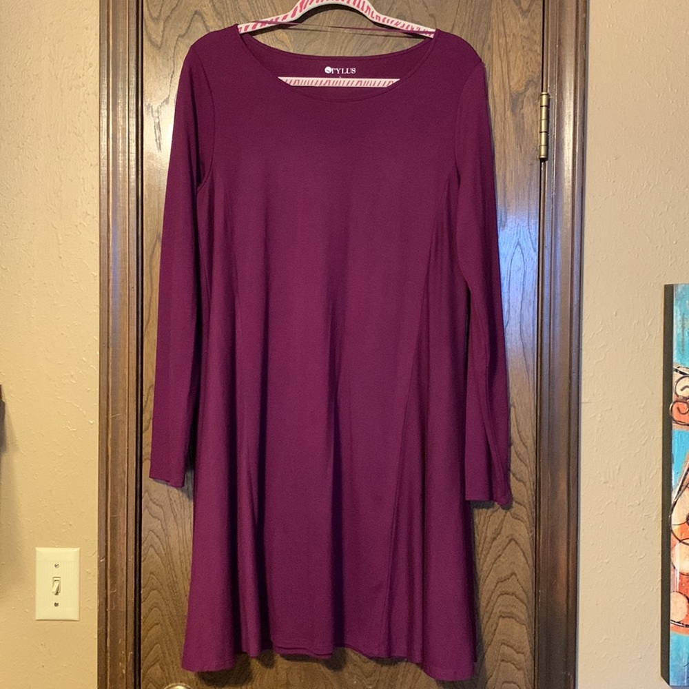 Stylus Large 70% Rayon, 30% Polyester, Swing Dress (like new)